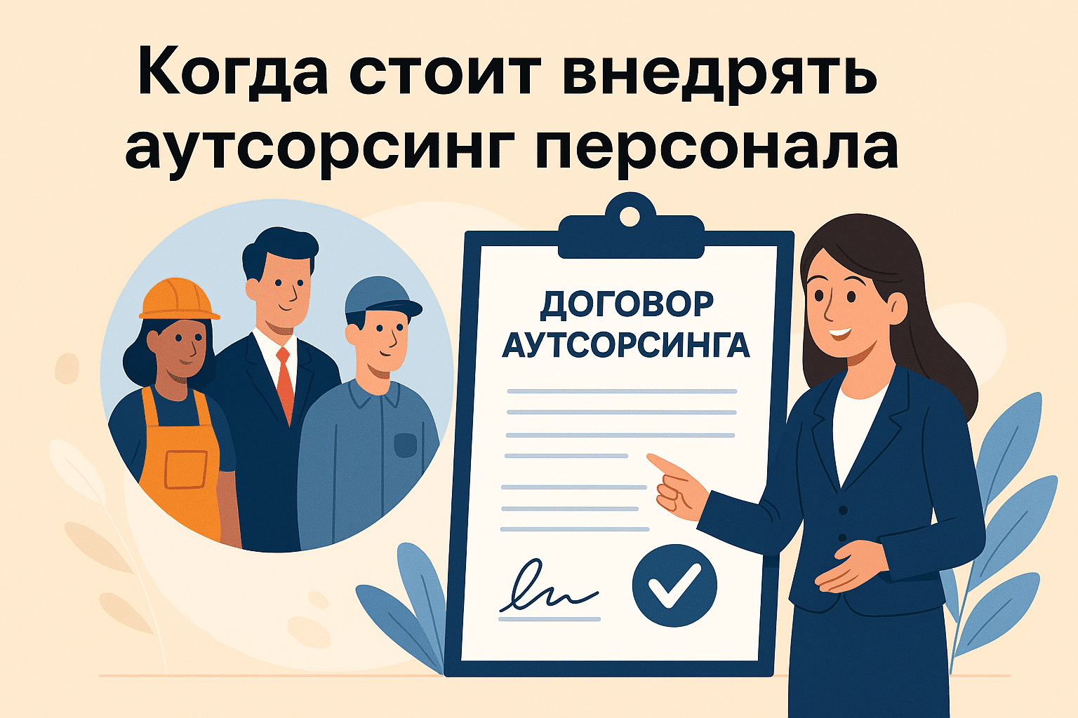 Аутсорсинг персонала — иллюстрация